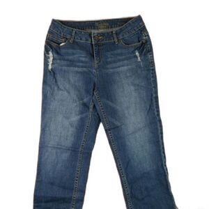 Simply Vera Wang Size 6 Straight Cut Stretch Blue Jeans